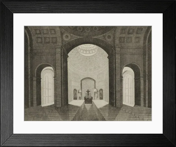 Framed Print : United States. Baltimore Catholic Cathedral. Interior Framed Print : United States. Baltimore Catholic Cathedral. Interior