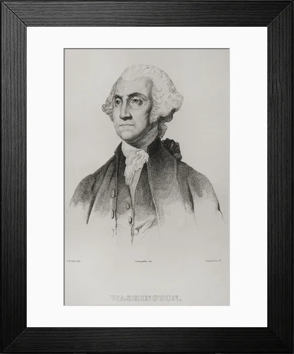 Framed Print : George Washington (1732-1799). First President of the USA Framed Print : George Washington (1732-1799). First President of the USA