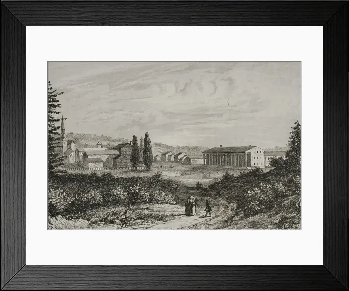 Framed Print : United States. View of Saratoga city Framed Print : United States. View of Saratoga city