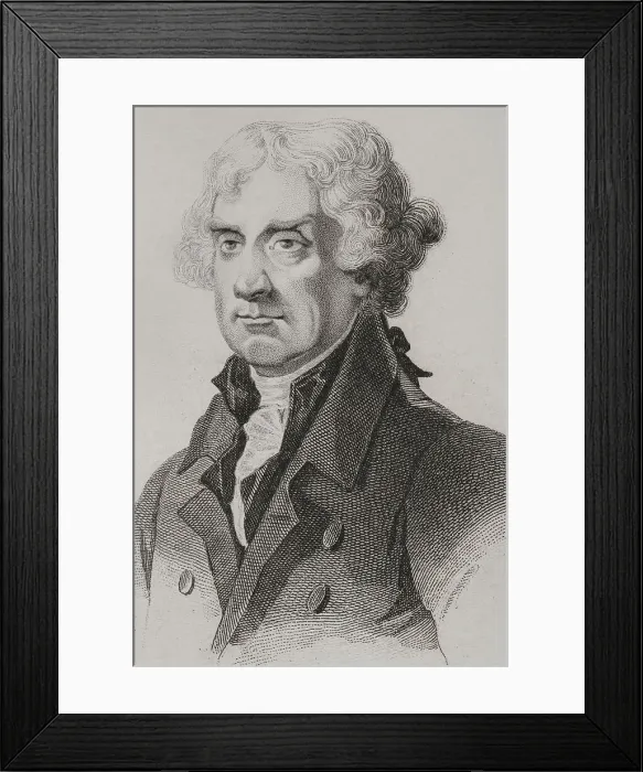 Framed Print : Thomas Jefferson (1743-1826). 3rd president of the USA Framed Print : Thomas Jefferson (1743-1826). 3rd president of the USA