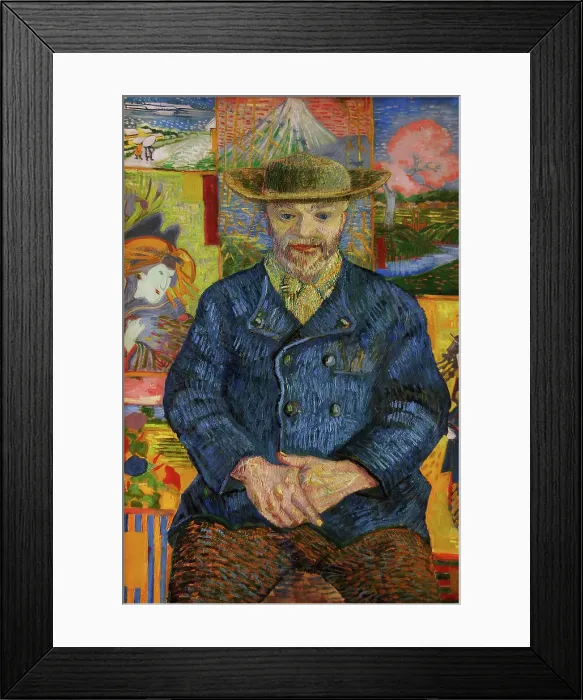 Framed Print : Pere Tanguy. Portrait by Vincent Van Gogh (1853-1890) Framed Print : Pere Tanguy. Portrait by Vincent Van Gogh (1853-1890)