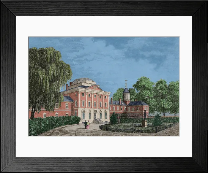 Framed Print : United States of America. Pennsylvania Hospital Framed Print : United States of America. Pennsylvania Hospital