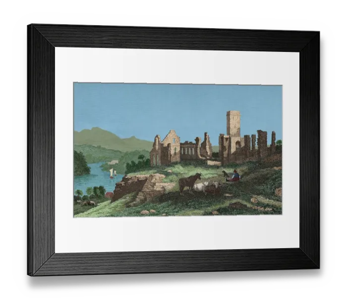 Framed Print : History of the United States. Ruins of Fort Ticonderoga Framed Print : History of the United States. Ruins of Fort Ticonderoga