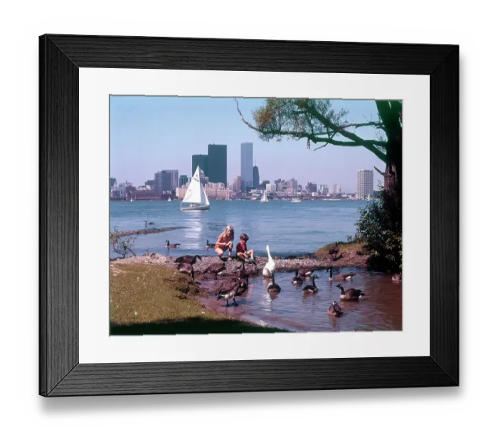 Framed Print : Toronto, Canada - The Harbour and Skyline Date: circa 1970s Framed Print : Toronto, Canada - The Harbour and Skyline Date: circa 1970s