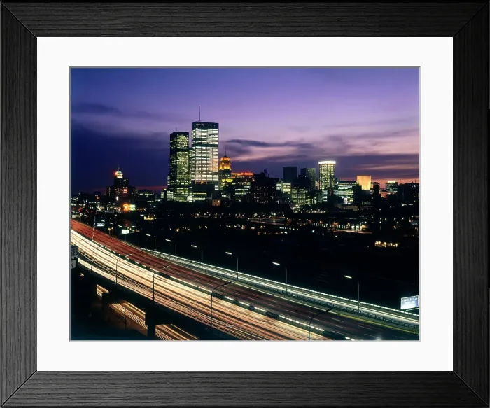 Framed Print : Toronto, Ontario, Canada - The Skyline Iluminated Date: circa 1970s Framed Print : Toronto, Ontario, Canada - The Skyline Iluminated Date: circa 1970s