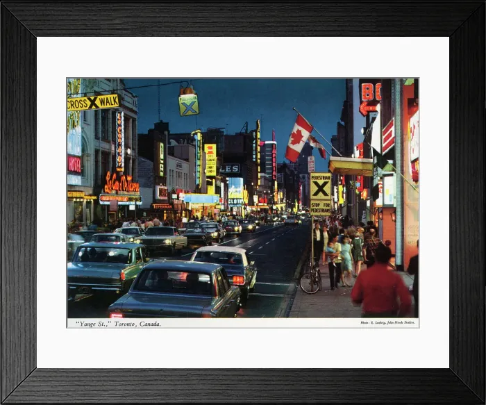 Framed Print : Toronto, Ontario, Canada - Yonge Street Framed Print : Toronto, Ontario, Canada - Yonge Street