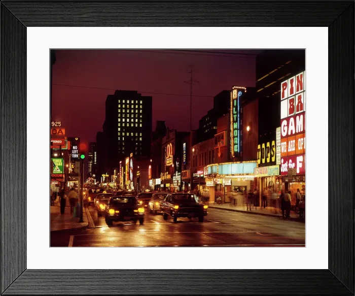 Framed Print : Toronto, Ontario, Canada - Yonge Street Framed Print : Toronto, Ontario, Canada - Yonge Street