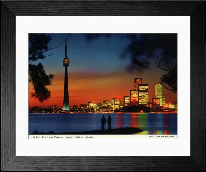 Framed Print : Toronto, Ontario, Canada - The CN Tower and Skyline Framed Print : Toronto, Ontario, Canada - The CN Tower and Skyline