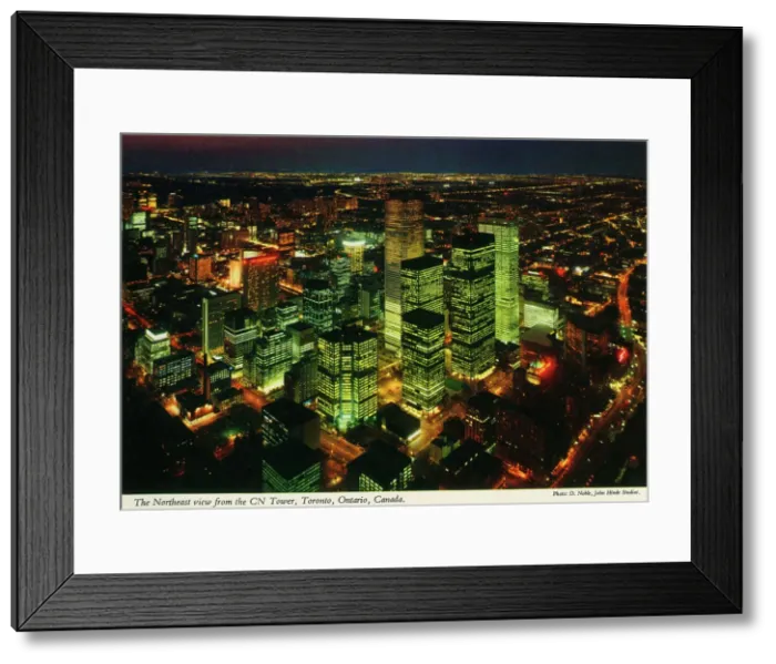 Framed Print : Toronto, Ontario, Canada - Northeast View from the CN Tower Framed Print : Toronto, Ontario, Canada - Northeast View from the CN Tower