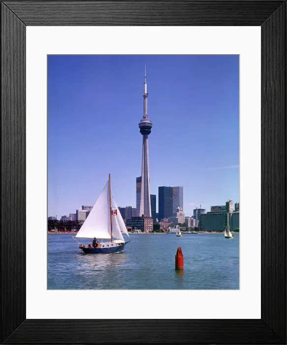 Framed Print : Toronto, Ontario, Canada - The CN Tower Date: circa 1970s Framed Print : Toronto, Ontario, Canada - The CN Tower Date: circa 1970s