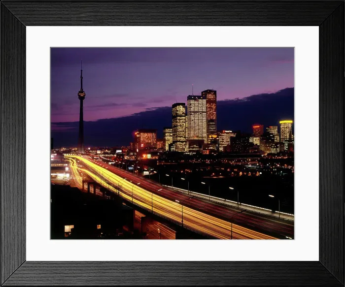 Framed Print : Toronto, Ontario, Canada - The Skyline Illuminated Framed Print : Toronto, Ontario, Canada - The Skyline Illuminated