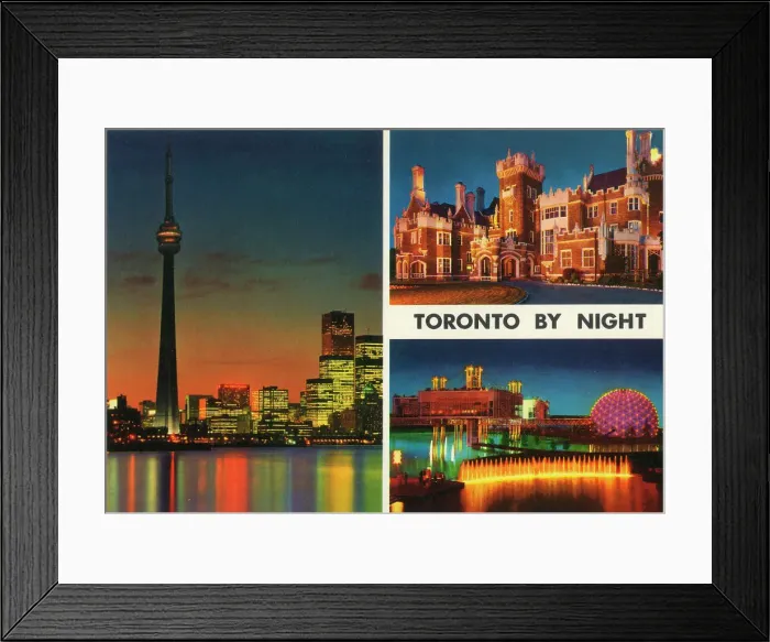 Framed Print : Toronto, Ontario, Canada - Toronto by night Framed Print : Toronto, Ontario, Canada - Toronto by night