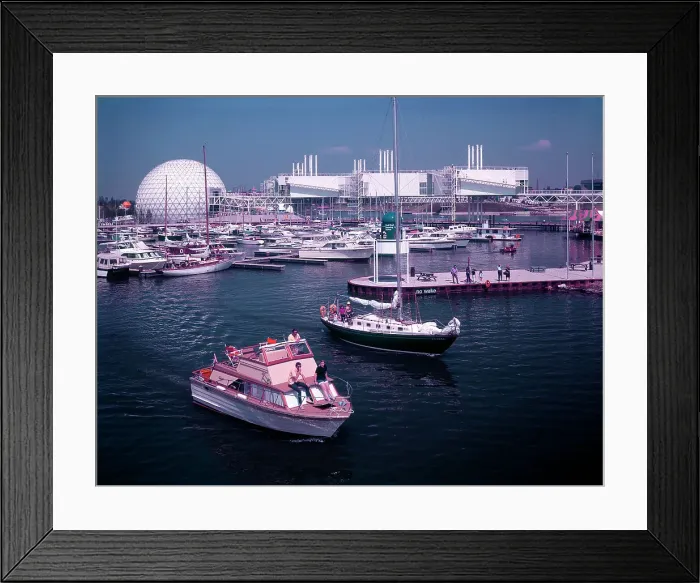 Framed Print : Toronto, Ontario, Canada - The Marina of Ontario Place Framed Print : Toronto, Ontario, Canada - The Marina of Ontario Place