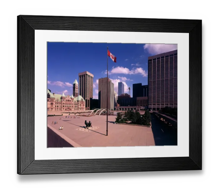 Framed Print : Toronto, Ontario, Canada - Nathan Phillips Square Framed Print : Toronto, Ontario, Canada - Nathan Phillips Square