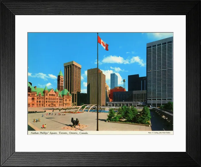 Framed Print : Toronto, Ontario, Canada - Nathan Phillips Square Framed Print : Toronto, Ontario, Canada - Nathan Phillips Square