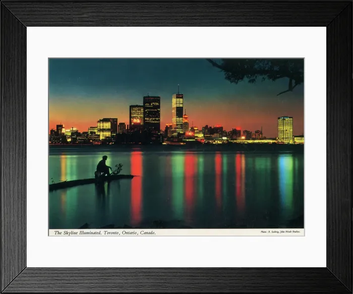 Framed Print : Toronto, Ontario, Canada - The Skyline Illuminated Framed Print : Toronto, Ontario, Canada - The Skyline Illuminated