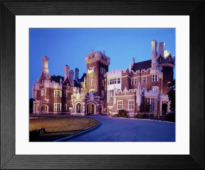 Framed Print : Toronto, Ontario, Canada - Casa Loma, illuminated Framed Print : Toronto, Ontario, Canada - Casa Loma, illuminated