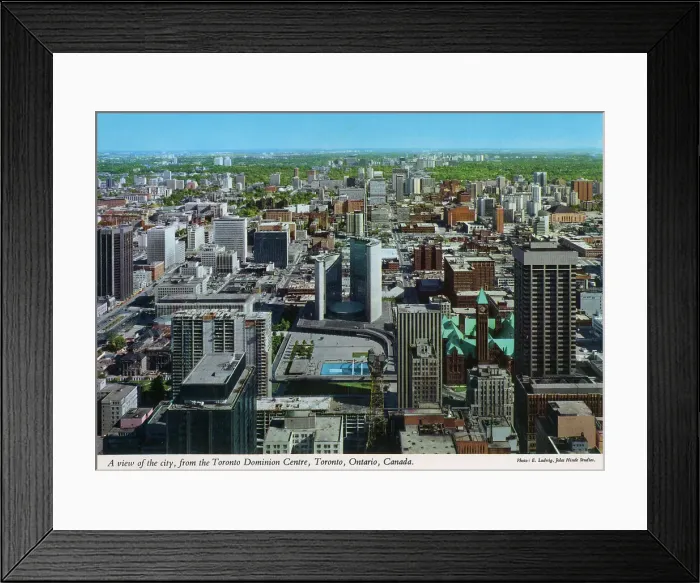Framed Print : Toronto, Ontario, Canada - View from Toronto Dominion Centre Framed Print : Toronto, Ontario, Canada - View from Toronto Dominion Centre