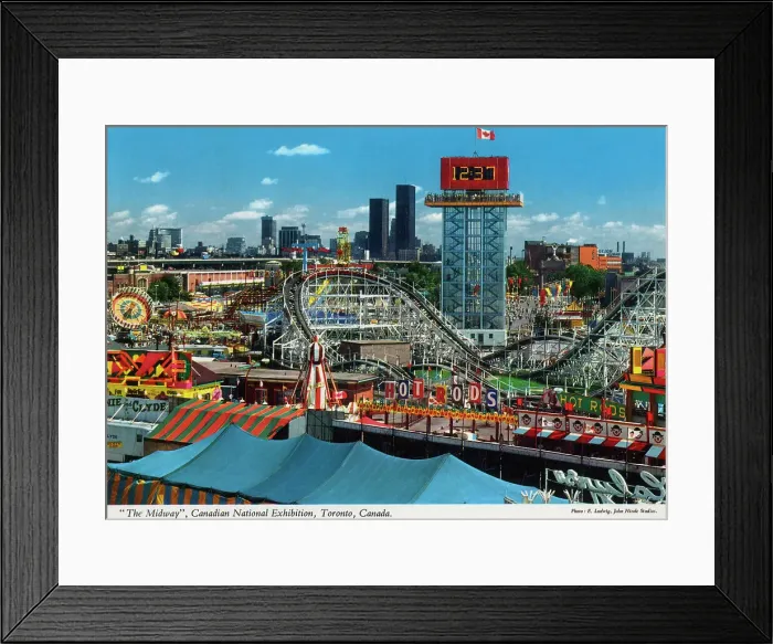 Framed Print : Toronto, Canada - The Midway, Canadian National Exhibition Framed Print : Toronto, Canada - The Midway, Canadian National Exhibition