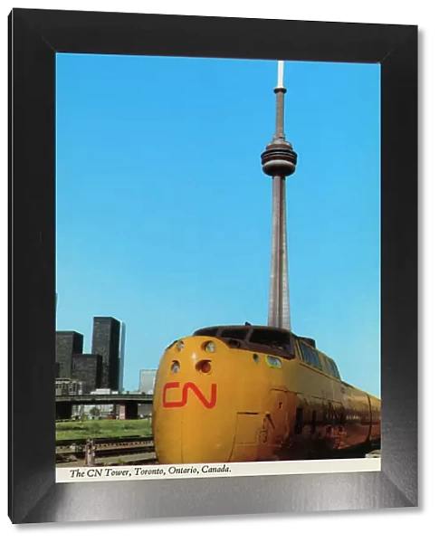 Toronto, Ontario, Canada - The CN Tower and Train