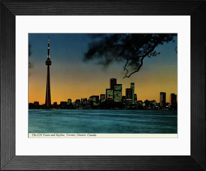 Framed Print : Toronto, Ontario, Canada - The CN Tower and Skyline Framed Print : Toronto, Ontario, Canada - The CN Tower and Skyline
