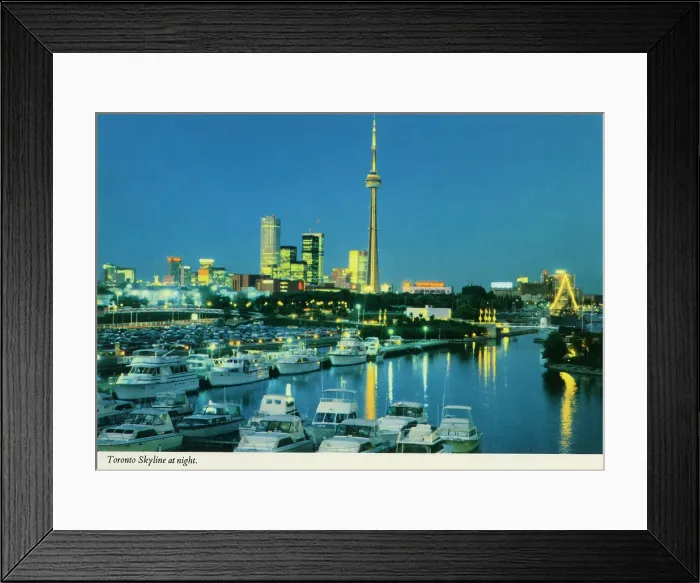 Framed Print : Toronto, Ontario, Canada - The Skyline at night Framed Print : Toronto, Ontario, Canada - The Skyline at night