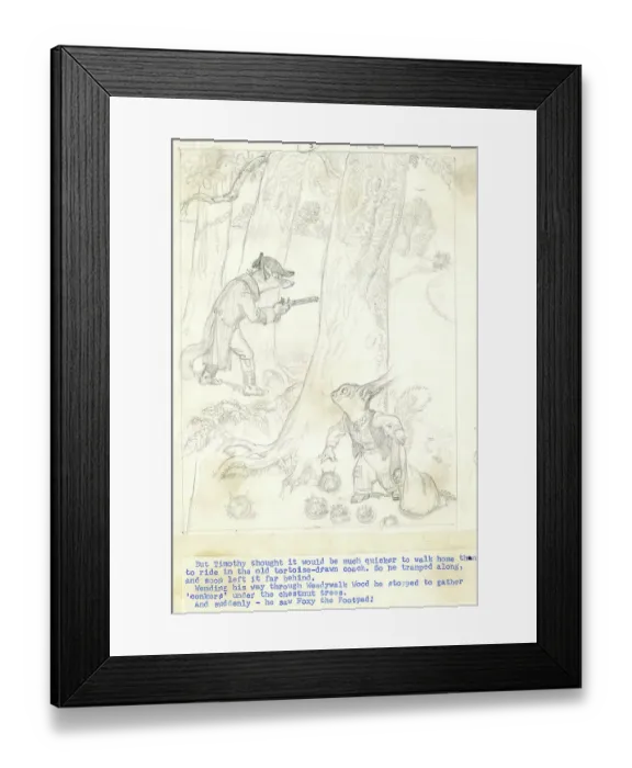 Framed Print : Illustration, Foxy the Footpad, by Dorothy Wheeler Framed Print : Illustration, Foxy the Footpad, by Dorothy Wheeler