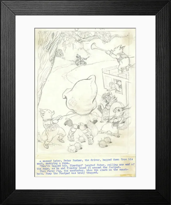 Framed Print : Illustration, Foxy the Footpad, by Dorothy Wheeler Framed Print : Illustration, Foxy the Footpad, by Dorothy Wheeler