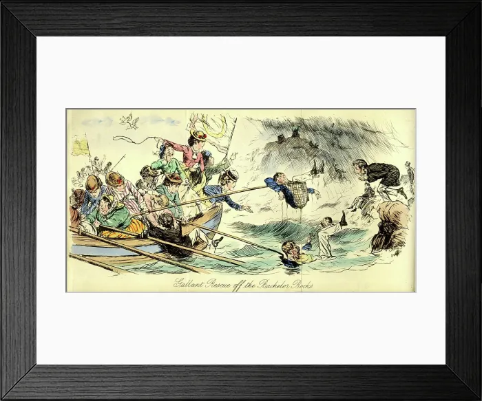 Framed Print : Gallant Rescue off the Bachelor Rocks Framed Print : Gallant Rescue off the Bachelor Rocks