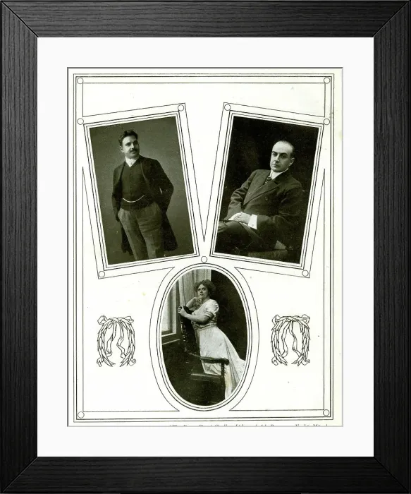 Framed Print : Desider Zador, Dante Zucchi and Edna Thornton, opera singers Framed Print : Desider Zador, Dante Zucchi and Edna Thornton, opera singers