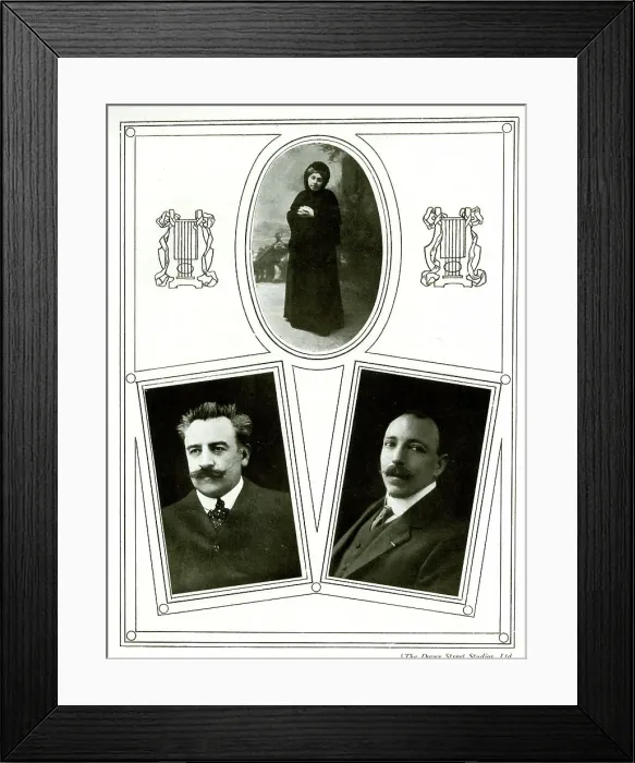 Framed Print : A L Berat, Fernand Almanz and Francois Ambrosiny Framed Print : A L Berat, Fernand Almanz and Francois Ambrosiny