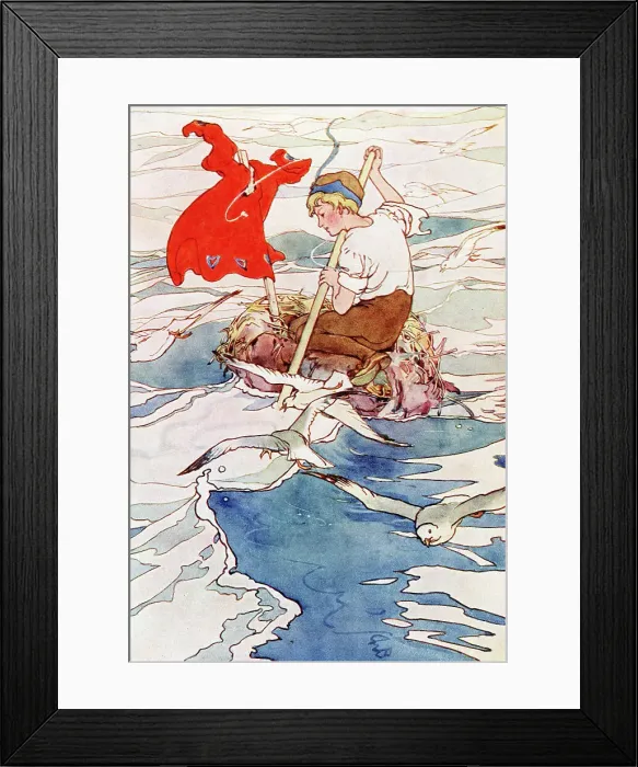 Framed Print : Illustration, The Story of Peter Pan Framed Print : Illustration, The Story of Peter Pan