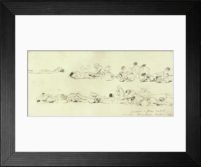 Framed Print : Effects of poison gas on the Western Front, WW1 Framed Print : Effects of poison gas on the Western Front, WW1