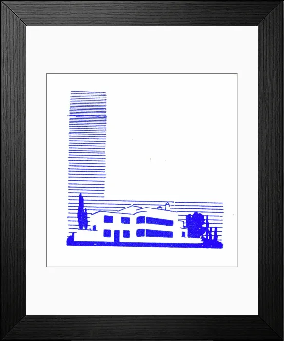 Framed Print : Art Deco house Framed Print : Art Deco house