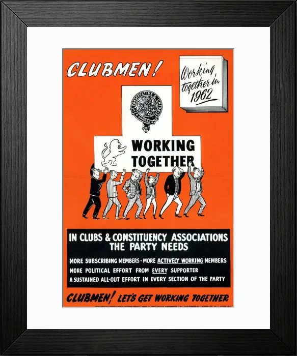 Framed Print : Campaign poster, Conservative Party Framed Print : Campaign poster, Conservative Party