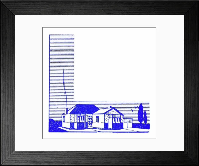 Framed Print : Detached house Framed Print : Detached house