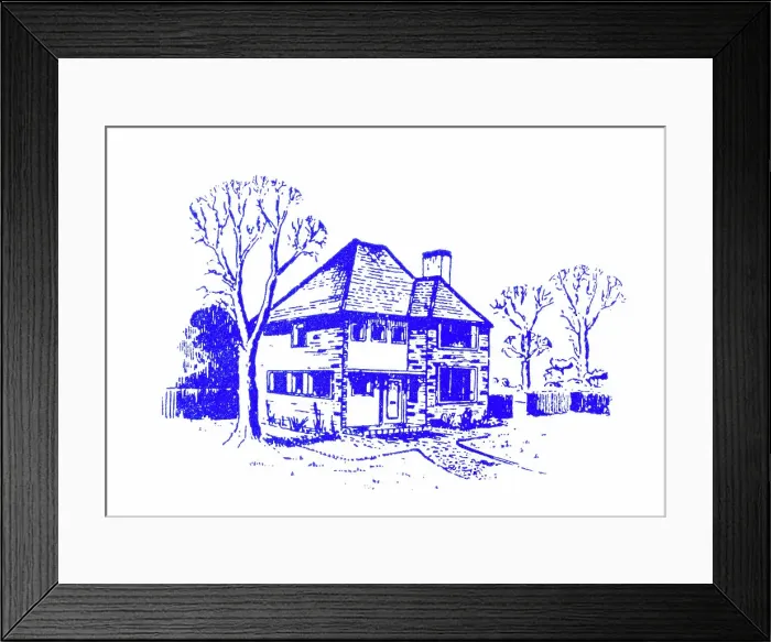 Framed Print : Detached house Framed Print : Detached house
