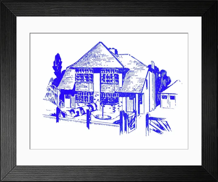 Framed Print : Semi-detached houses Framed Print : Semi-detached houses
