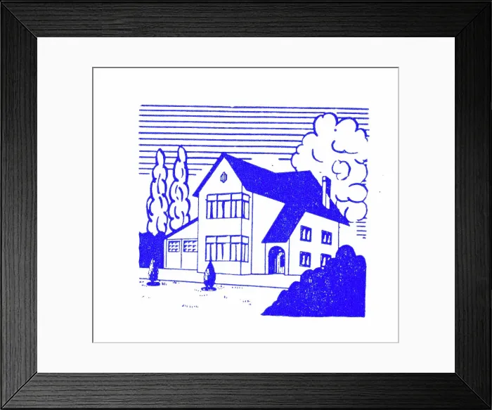 Framed Print : Large detached house Framed Print : Large detached house