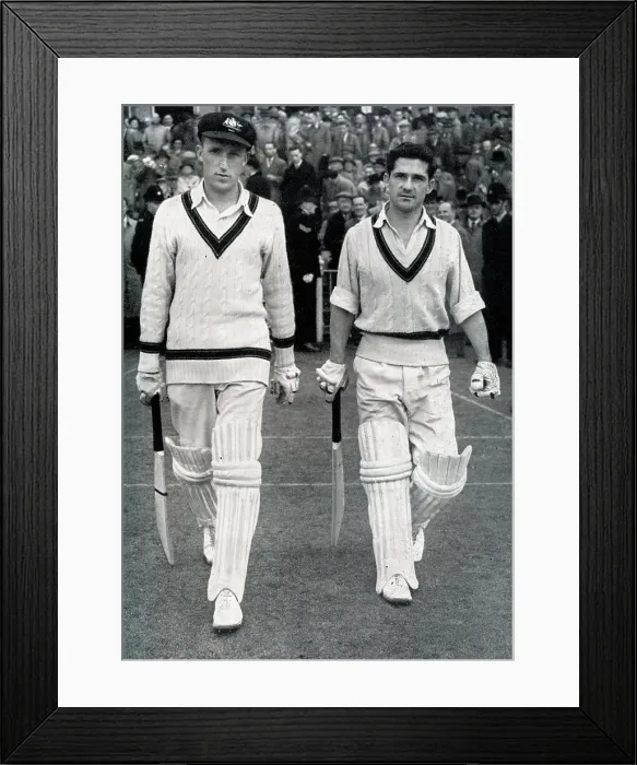 Framed Print : Hole and Harvey, third test against England Framed Print : Hole and Harvey, third test against England