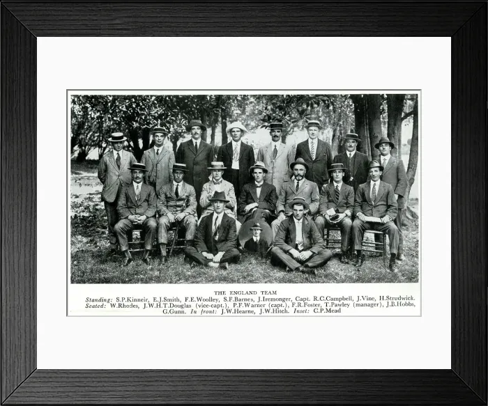 Framed Print : England cricket touring team to Australia Framed Print : England cricket touring team to Australia