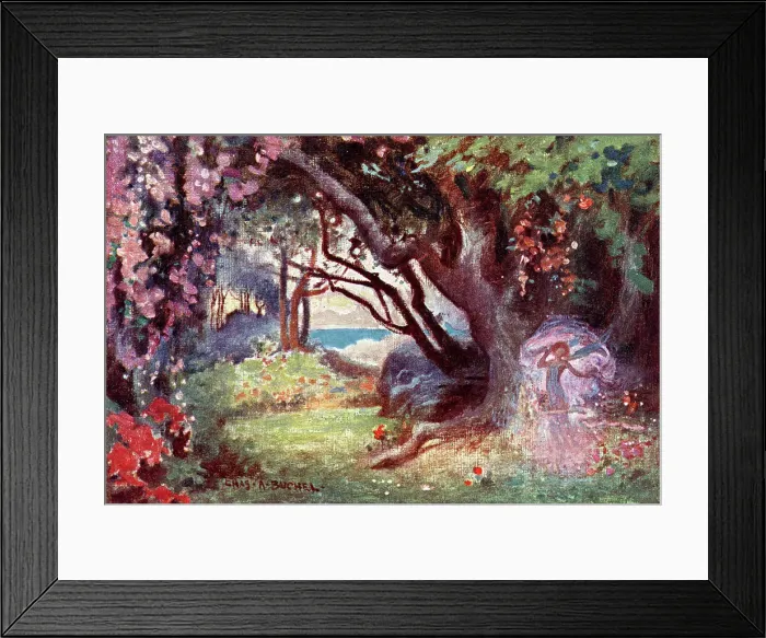 Framed Print : Ariel in a Wood, The Tempest, Shakespeare Framed Print : Ariel in a Wood, The Tempest, Shakespeare