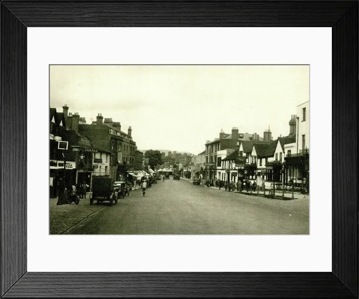 Framed Print : High Street, Dorking, Surrey Framed Print : High Street, Dorking, Surrey