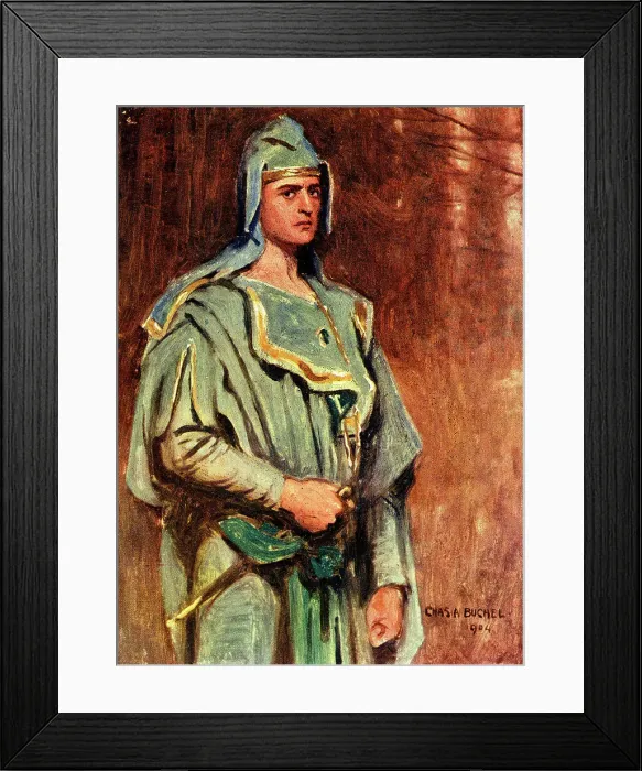 Framed Print : Julian L'Estrange as Sebastian, The Tempest, Shakespeare Framed Print : Julian L'Estrange as Sebastian, The Tempest, Shakespeare
