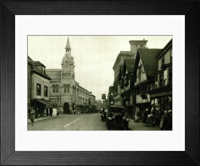 Framed Print : The Borough and Town Hall, Farnham, Surrey Framed Print : The Borough and Town Hall, Farnham, Surrey