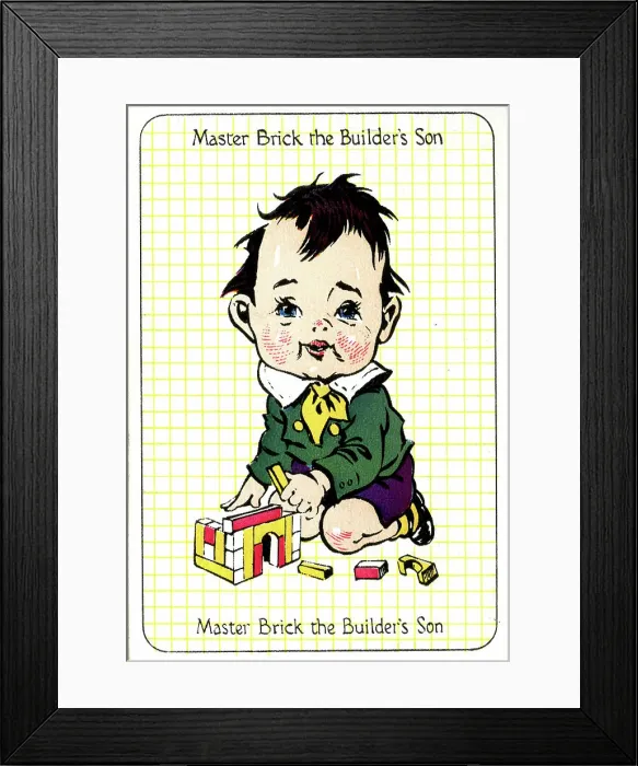 Framed Print : Master Brick the Builder's Son Framed Print : Master Brick the Builder's Son
