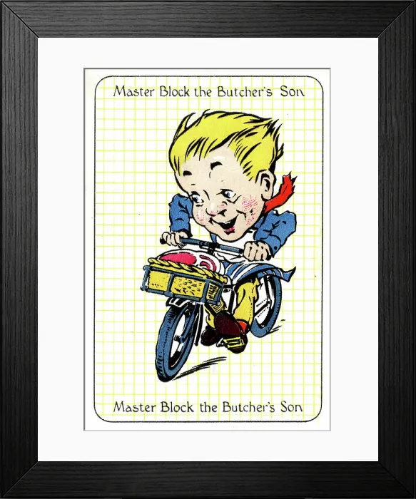 Framed Print : Master Block the Butcher's Son Framed Print : Master Block the Butcher's Son