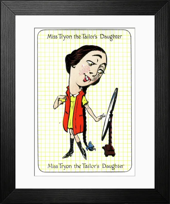 Framed Print : Miss Tryon the Tailor's Daughter Framed Print : Miss Tryon the Tailor's Daughter