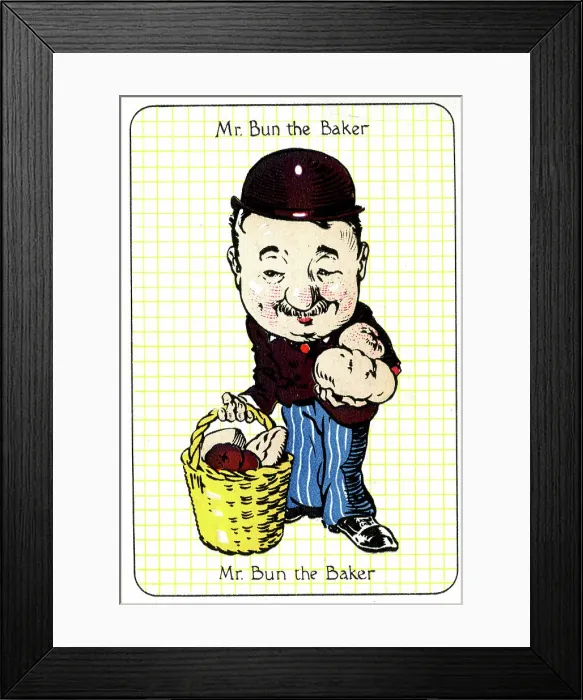 Framed Print : Mr Bun the Baker Framed Print : Mr Bun the Baker