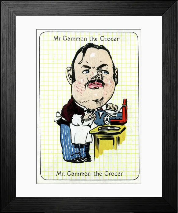 Framed Print : Mr Gammon the Grocer Framed Print : Mr Gammon the Grocer